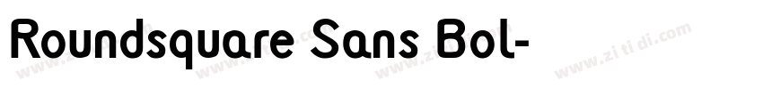 Roundsquare Sans Bol字体转换